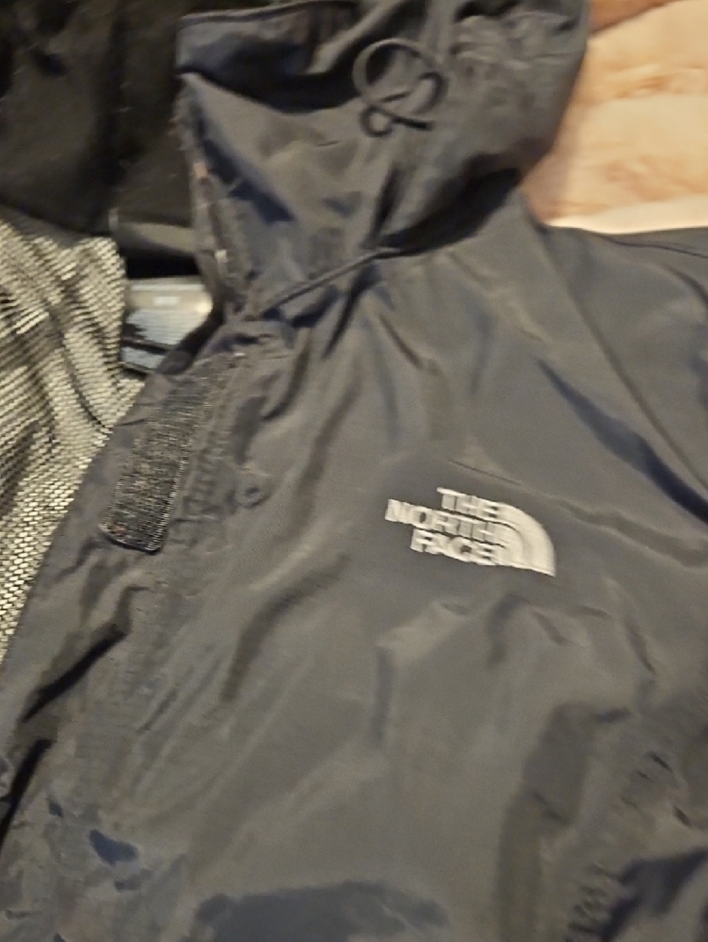 The North Face Black Waterproof Hooded Rain Jacket - Picture 5 of 6